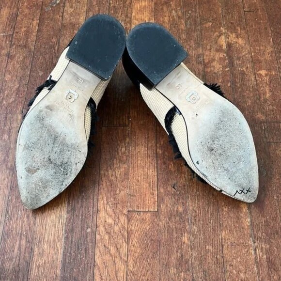 RARE Paula Cademartori | Heeled Leather Sandal with Buckles and Fringe - Picture 8 of 8